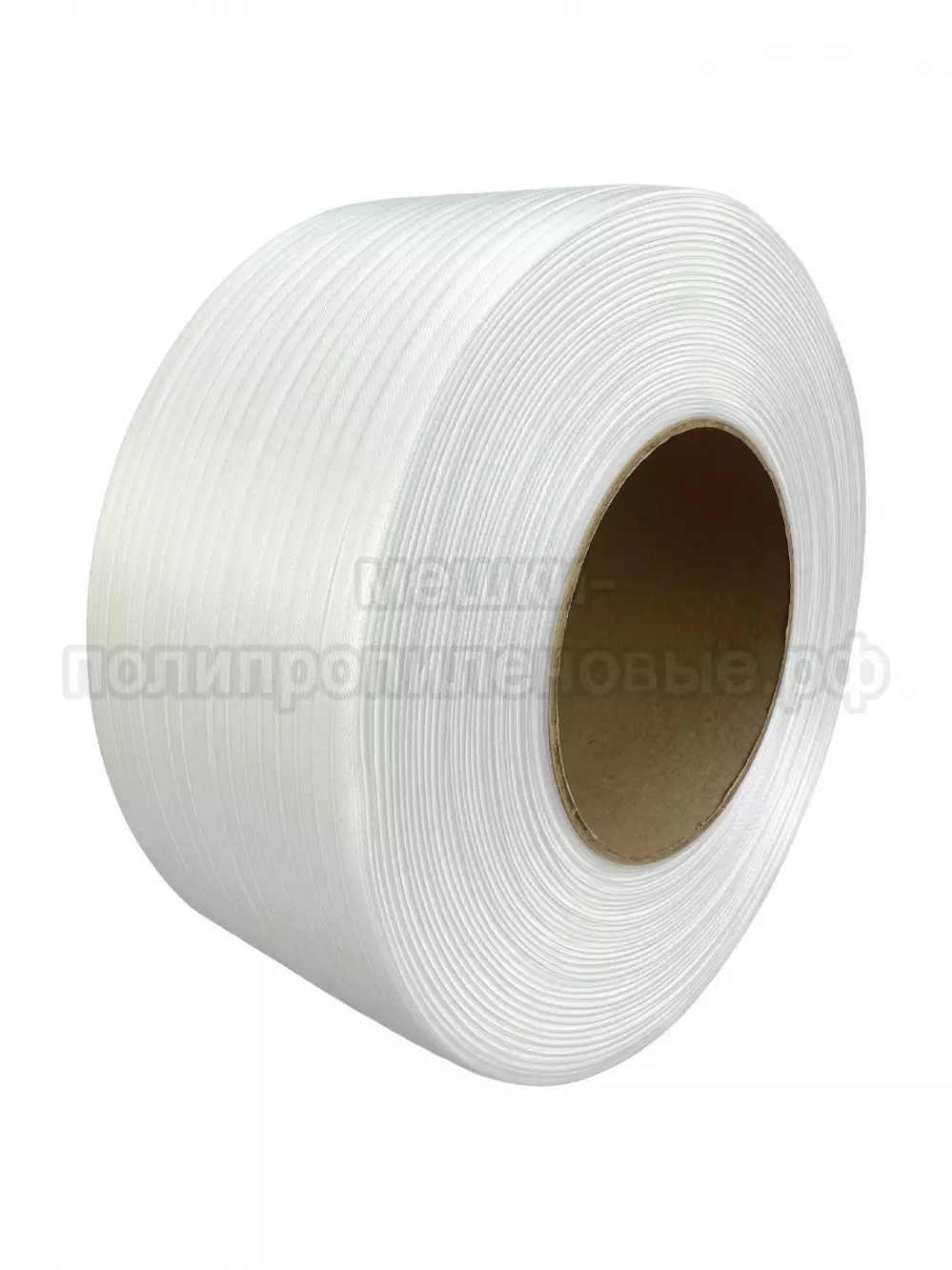 Стреппинг лента 9 х 0.5 мм х 4000 м, белая, 95 кгс, упаковочная, полипропиленовая