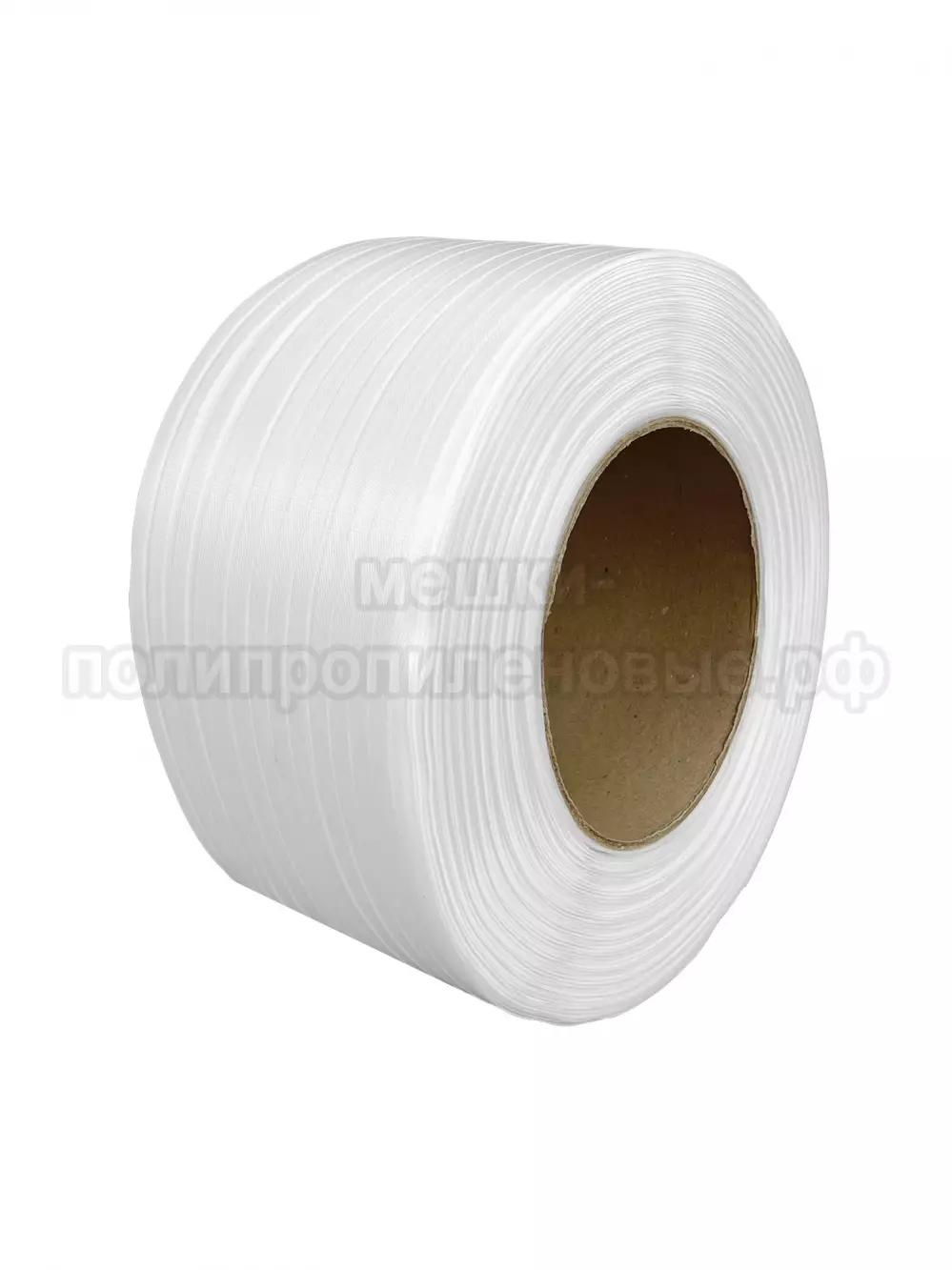 Стреппинг лента 12 х 0.5 мм х 3000 м, белая, 110 кгс, упаковочная, полипропиленовая