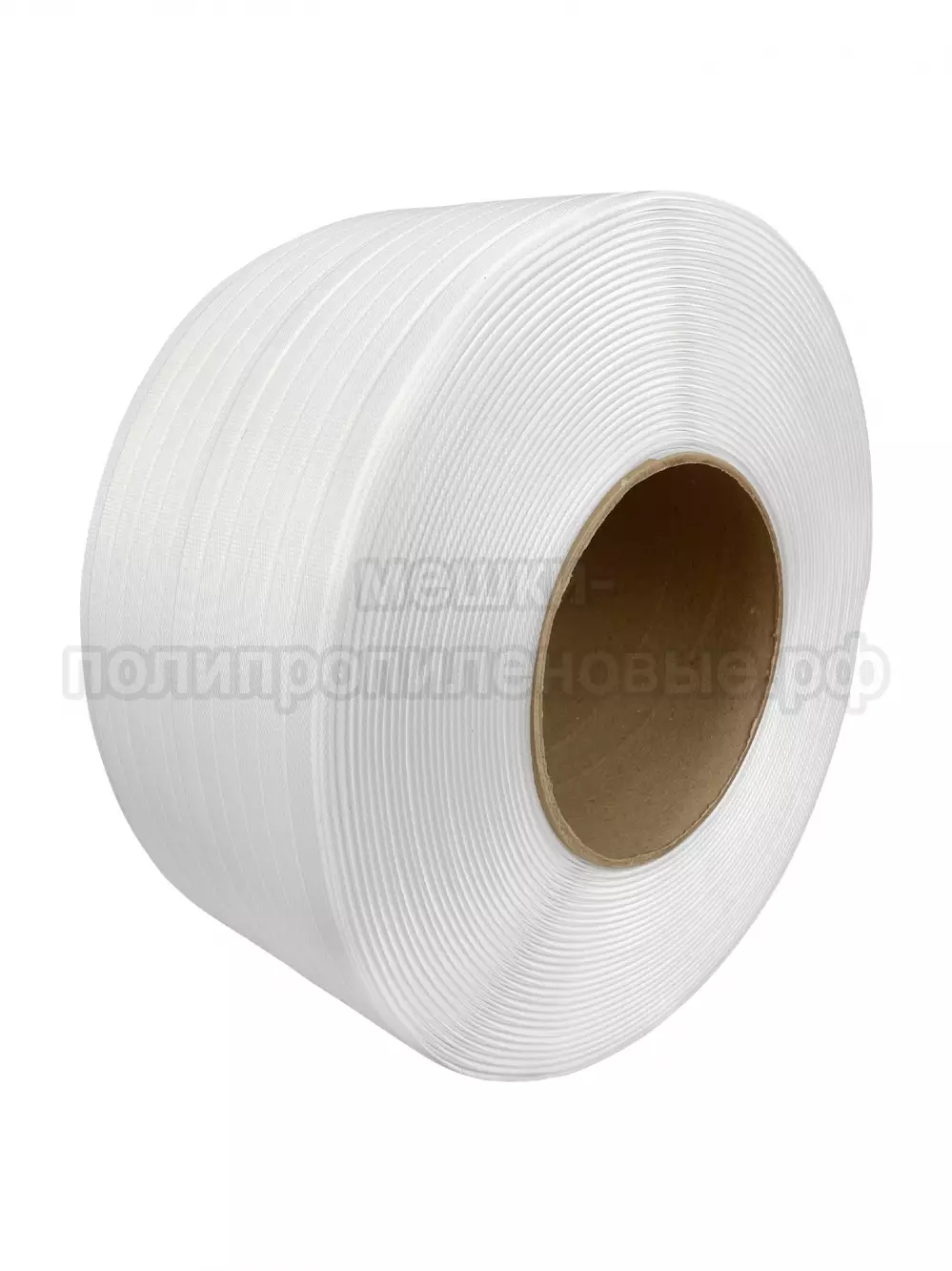Стреппинг лента 15 х 0.8 мм х 2000 м, белая, 250 кгс, упаковочная, полипропиленовая