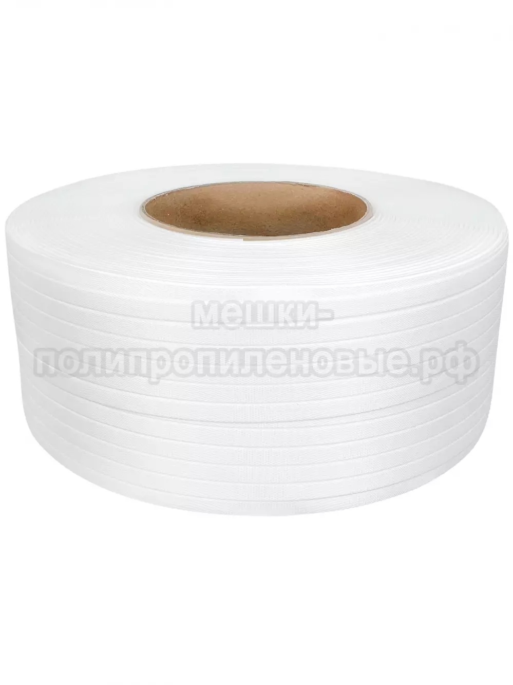 Стреппинг лента 15 х 0.8 мм х 2000 м, белая, 250 кгс, упаковочная, полипропиленовая