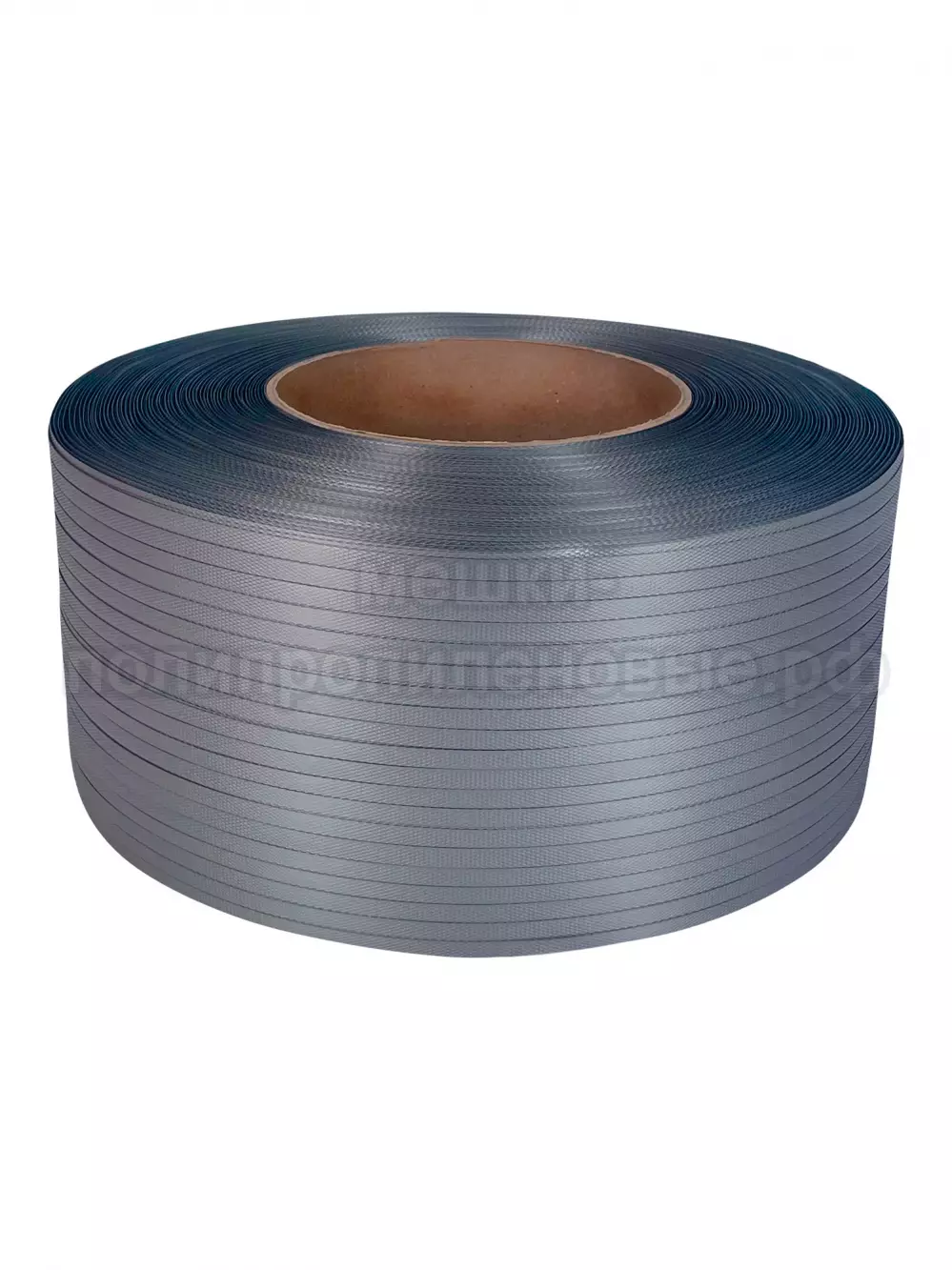 Стреппинг лента 9 х 0.5 мм х 4000 м, серая, 95 кгс, упаковочная, полипропиленовая