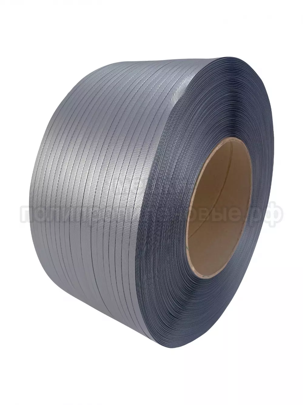 Стреппинг лента 9 х 0.5 мм х 4000 м, серая, 95 кгс, упаковочная, полипропиленовая