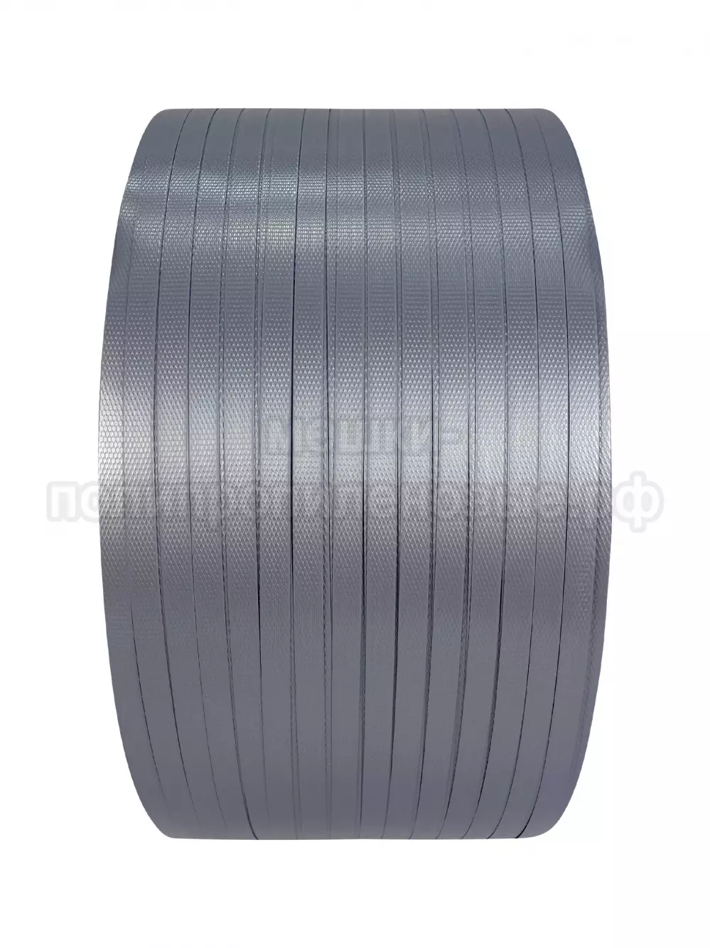 Стреппинг лента 12 х 0.5 мм х 3000 м, серая, 110 кгс, упаковочная, полипропиленовая