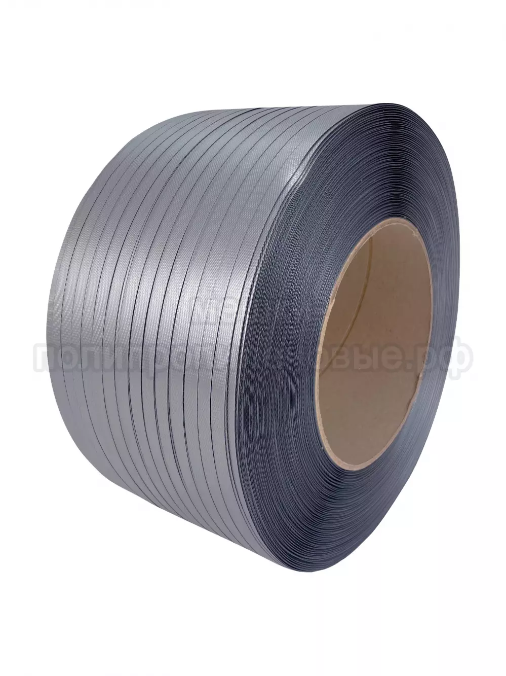 Стреппинг лента 12 х 0.5 мм х 3000 м, серая, 110 кгс, упаковочная, полипропиленовая