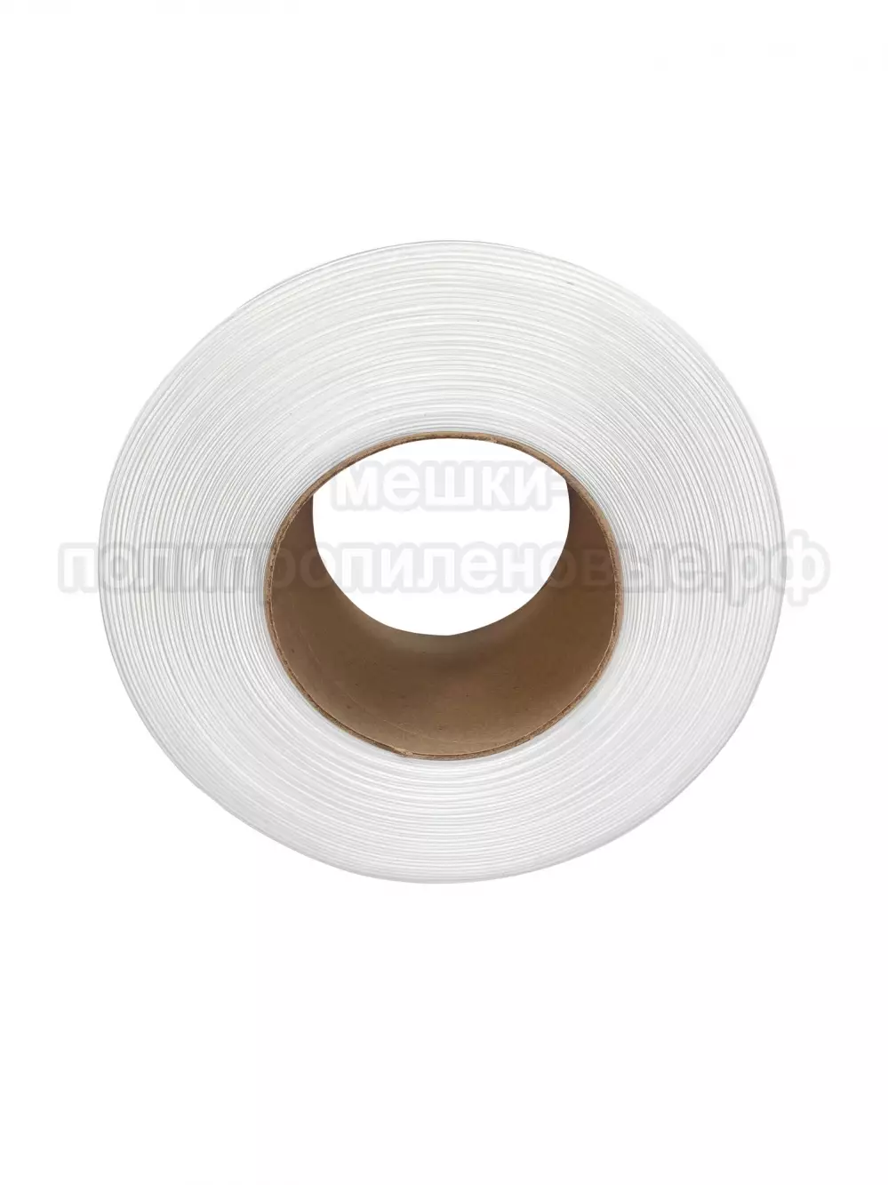 Стреппинг лента 9 х 0.5 мм х 4000 м, белая, 95 кгс, упаковочная, полипропиленовая